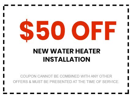 Discount on New Water Heater Installation
